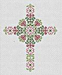 Click for more details of Dogwood And Hearts Cross (cross stitch) by Happiness is Heart Made