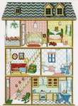 Click for more details of Doll's Town House (cross stitch) by Permin of Copenhagen