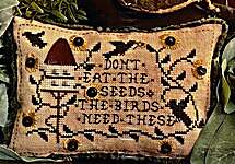 Click for more details of Don't Eat The Seeds (cross stitch) by Homespun Elegance