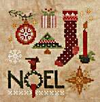 Click/tap for more details of Doodles Christmas (cross stitch) by Heart in Hand