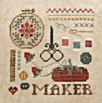 Click/tap for more details of Doodles - Maker (cross stitch) by Heart in Hand