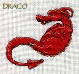 Click/tap for more details of Draco 1 (cross stitch) by Nimue Fee Main