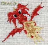 Click/tap for more details of Draco 2 (cross stitch) by Nimue Fee Main