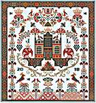 Click/tap for more details of Dragon Hall (cross stitch) by Long Dog Samplers