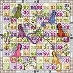 Click/tap for more details of Dragons and Beanstocks (cross stitch) by DoodleCraft Design