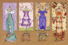 Click for more details of Dressmaker's Daughter (cross stitch) by Mirabilia Designs