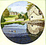 Click for more details of Duck Pond (cross stitch) by John Clayton