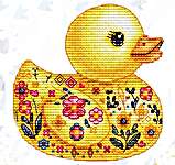 Click/tap for more details of Ducks Collection Flowers (cross stitch) by Les Petites Croix de Lucie