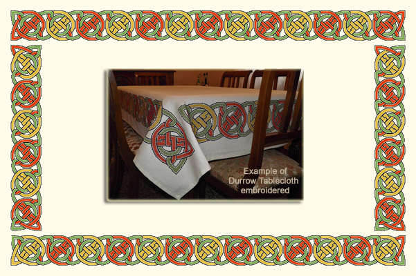 Click/tap for more details of Durrow Tablecloth (digital downloads) by EolasNanSul