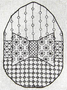 Click for more details of Easter Egg (blackwork) by Anne Peden