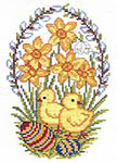 Click for more details of Easter Eggs and Chickens (cross stitch) by Eva Rosenstand