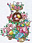 Click for more details of Easter on a Platter (cross stitch) by Les Petites Croix de Lucie