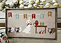 Click for more details of Easter Preparation (cross stitch) by Twin Peak Primitives