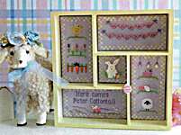 Click/tap for more details of Easter Shadowbox (cross stitch) by Faithwurks