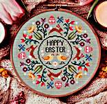 Click/tap for more details of Easter Wishes (cross stitch) by Little Dove Designs