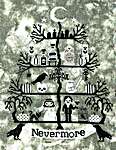 Click for more details of Edgar Allen Poe Tree (cross stitch) by Tiny Modernist