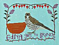 Click for more details of Edna Goes to Brunch (cross stitch) by Lindy Stitches