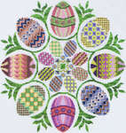 Click for more details of Eggs Ala Round (cross stitch) by Glendon Place