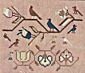Click for more details of Eight Birds (cross stitch) by Kathy Barrick