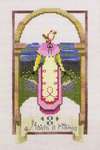 Click/tap for more details of Eight Maids a Milking (cross stitch) by Nora Corbett