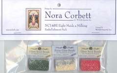 Click for more details of Eight Maids a Milking Embellishment Pack (beads and treasures) by Nora Corbett