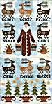 Click/tap for more details of Eight Tiny Reindeer (cross stitch) by Kathy Barrick