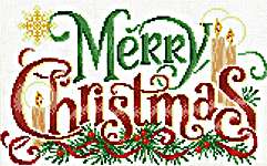 Click/tap for more details of Elegant Christmas Greeting (cross stitch) by Imaginating