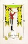 Click/tap for more details of Eleven Pipers Piping (cross stitch) by Nora Corbett