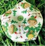 Click for more details of Elf Biscornu (cross stitch) by Tiny Modernist