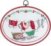 Click for more details of Elf Washing (cross stitch) by Permin of Copenhagen
