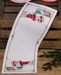 Click/tap for more details of Elf Washing Table Runner (cross stitch) by Permin of Copenhagen