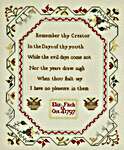Click/tap for more details of Eliz Fitch 1797 (cross stitch) by Hands Across the Sea Samplers