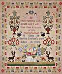 Click/tap for more details of Eliza Martha Linfoot 1834 (cross stitch) by Hands Across the Sea Samplers