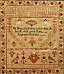 Click/tap for more details of Eliza Stephenson 1827 (cross stitch) by Lila's Studio