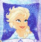 Click for more details of Elsa Cushion (tapestry) by Disney by Vervaco