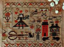 Click/tap for more details of Embroidery Halloween (cross stitch) by Nikyscreations