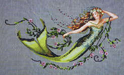 Click for more details of Emerald Mermaid (cross stitch) by Mirabilia Designs