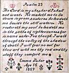 Click/tap for more details of Emma Fisher 1859 (cross stitch) by Heartstring Samplery