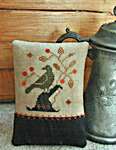 Click/tap for more details of Enchanted Crow (cross stitch) by Threadwork Primitives