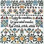 Click for more details of Enjoy The Sunshine (cross stitch) by Tempting Tangles Designs