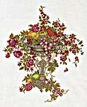 Click for more details of Epergne with Fruits (cross stitch) by Eva Rosenstand