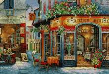 Click/tap for more details of European Bistro (cross stitch) by Dimensions