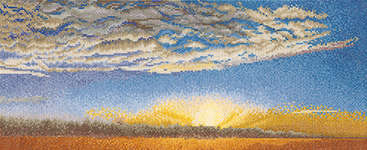 Click for more details of Evening Sky with Stratus clouds (cross stitch) by Thea Gouverneur