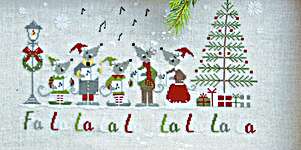 Click for more details of Fa la la (cross stitch) by Madame Chantilly