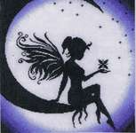 Click for more details of Fairy on the Moon (cross stitch) by Lanarte