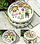 Click for more details of Fairy Tale Pin Cushions - Hansel & Gretel (cross stitch) by Tiny Modernist