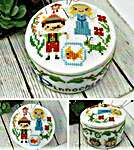 Click for more details of Fairy Tale Pincushions - Pinnochio (cross stitch) by Tiny Modernist