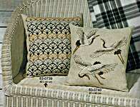 Click/tap for more details of Fan in Colour Cushion (cross stitch) by Permin of Copenhagen