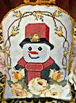 Click/tap for more details of Fancy Snowman (cross stitch) by Twin Peak Primitives