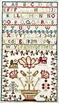 Click/tap for more details of Fanny's Flowers (cross stitch) by Shakespeare's Peddler